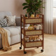 Wooden 3 Tier Trolley